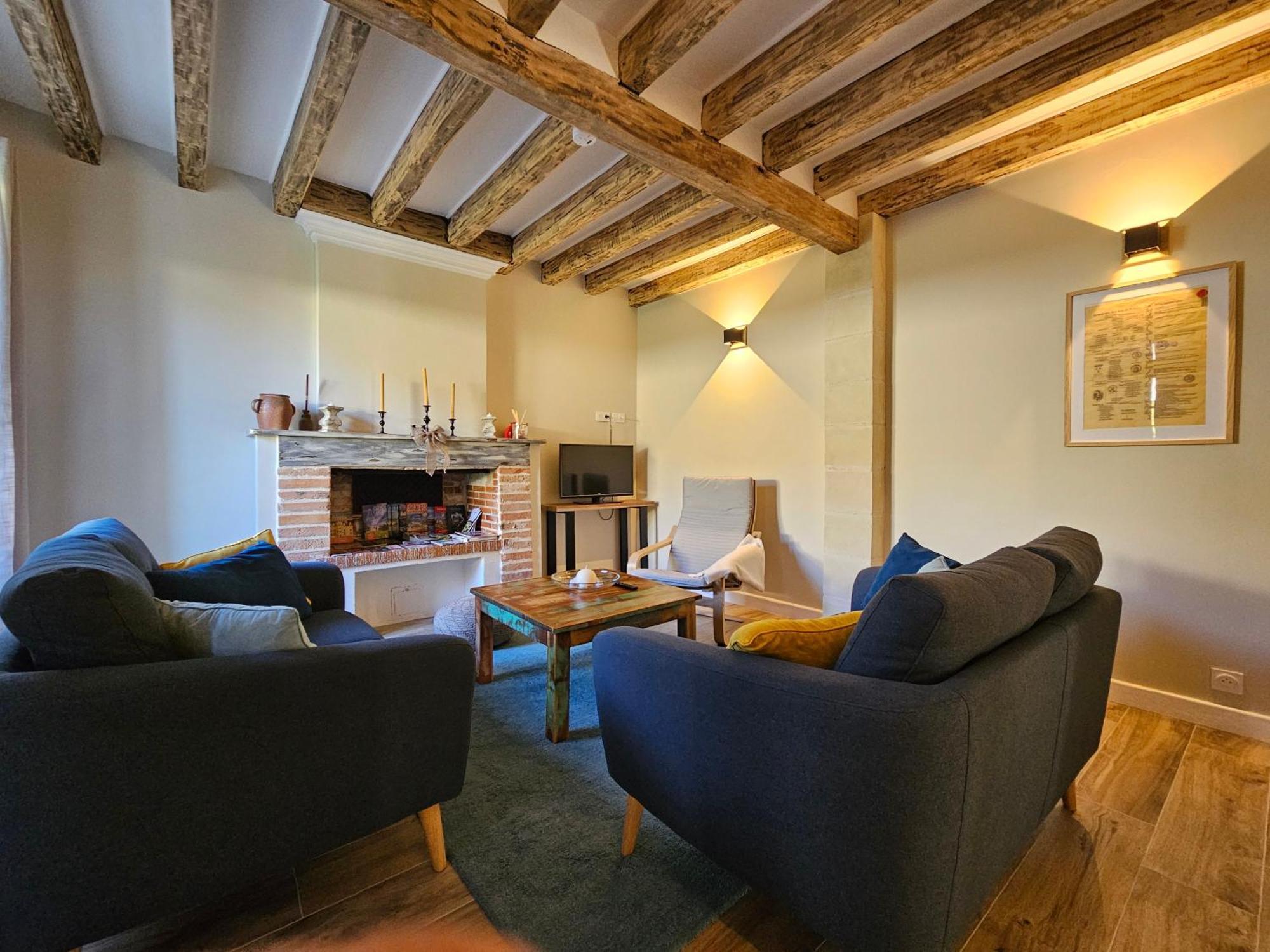 Les Peupliers Villa Noyers sur Cher Bagian luar foto